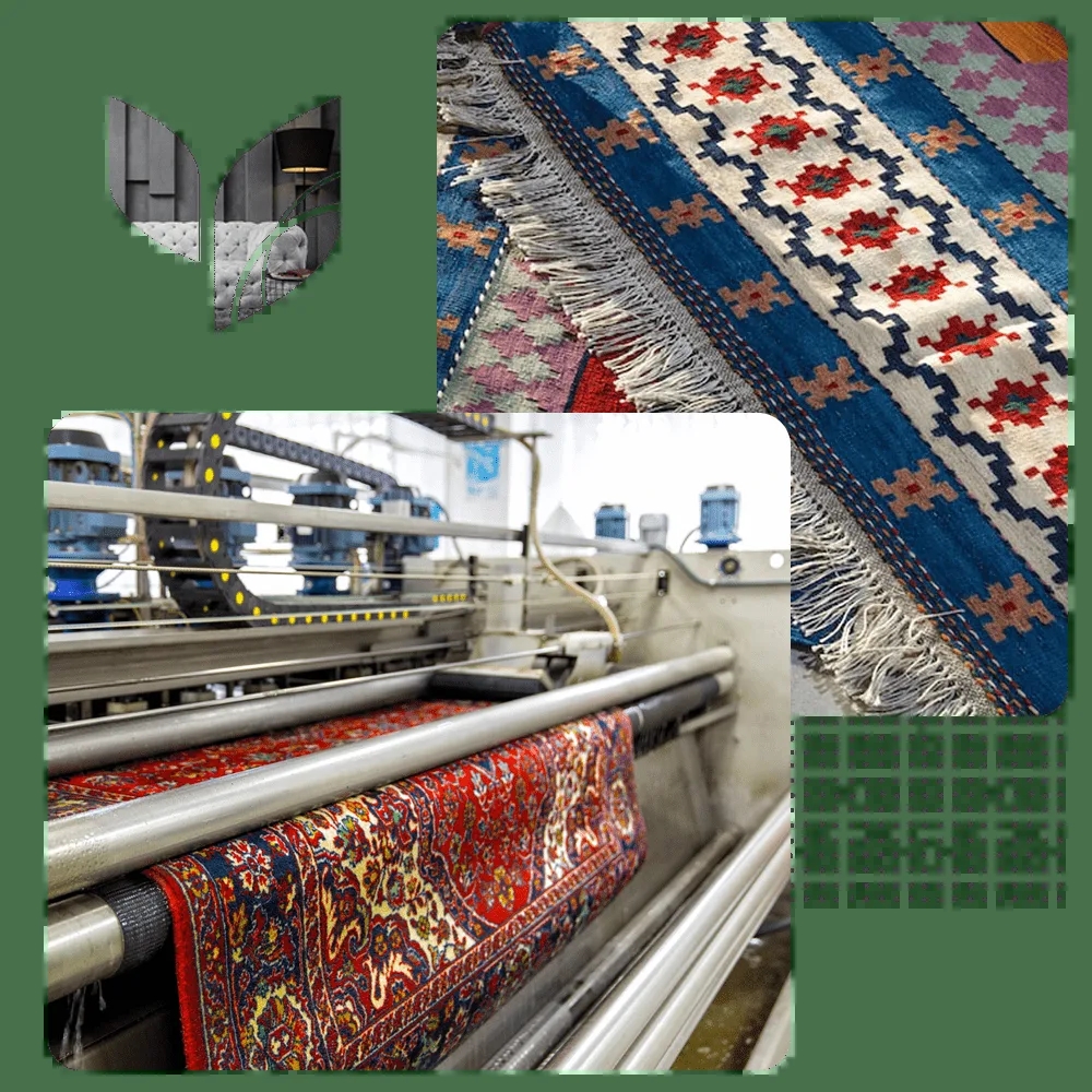 نمایی از کارگاه قالیشویی سروش اصفهان